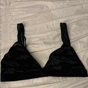 Source Unknown Black Triangle Bra Intimates